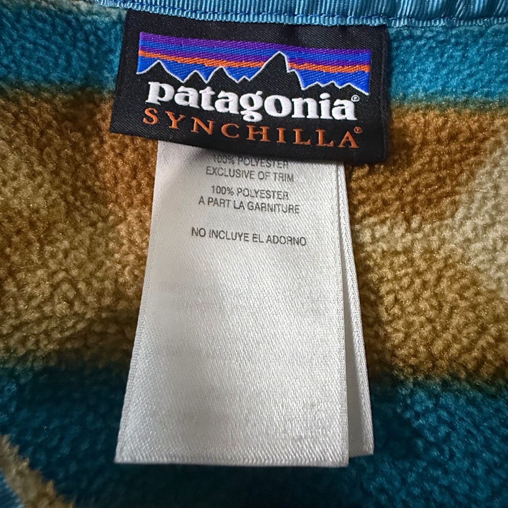 Patagonia Synchilla Snap-T Fleece Pullover Womens Medium Geometric Southwestern - Picture 2 of 8